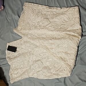 White lace and sequin jumpsuit